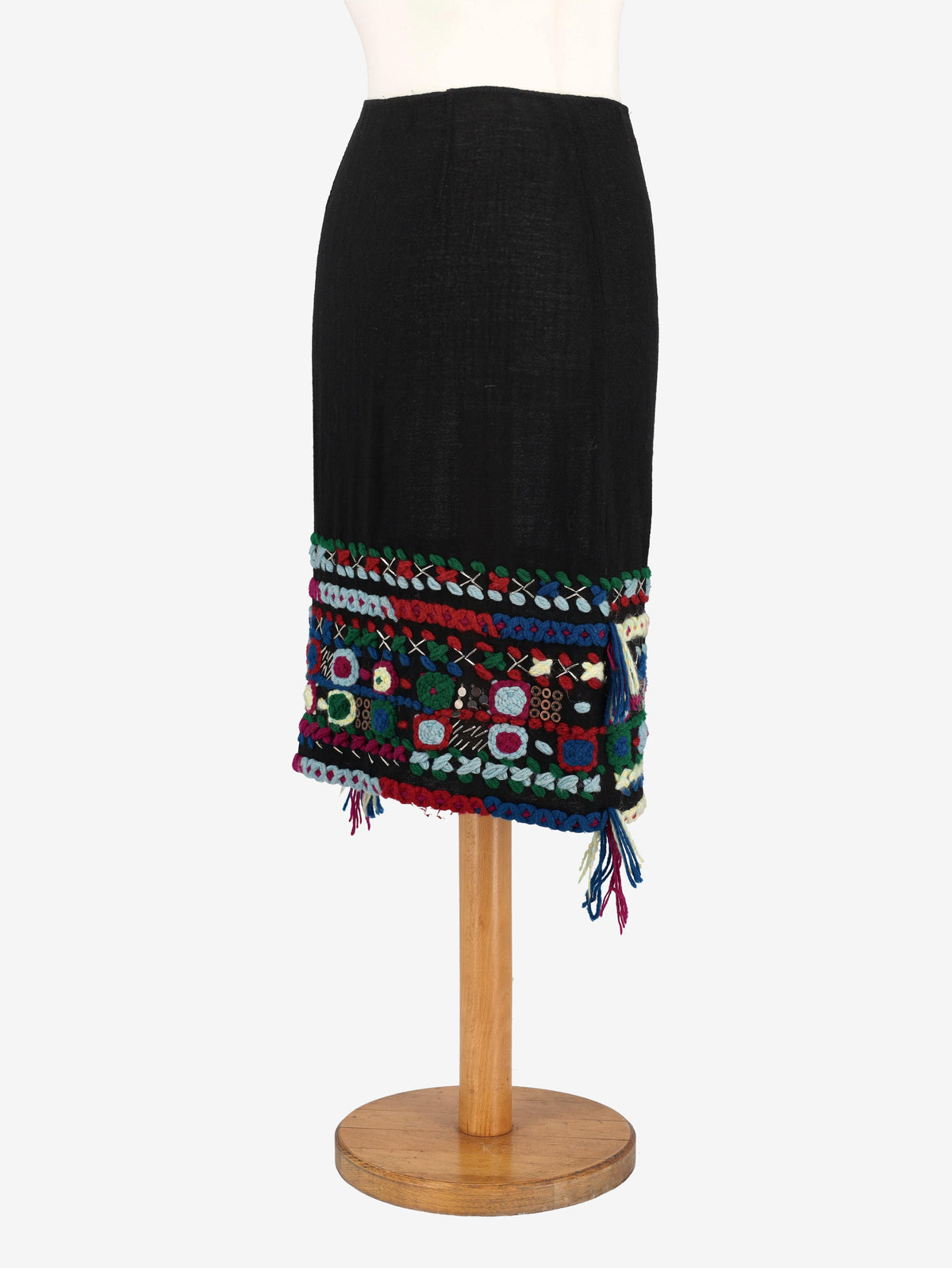 Fendi Wool Midi Skirt