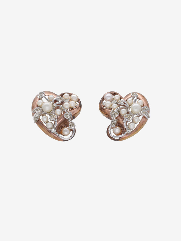 Vintage Heart-Shaped Earrings W13426.33  Vintage 