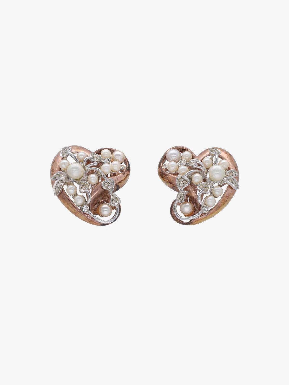 Vintage Heart-Shaped Earrings W13426.33  Vintage 