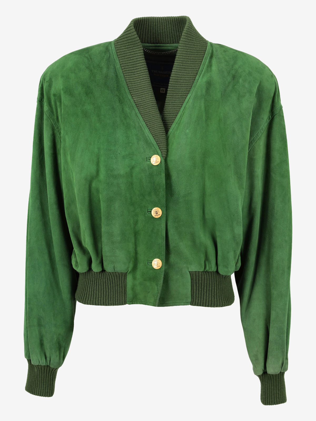 Trussardi Green Suede Jacket