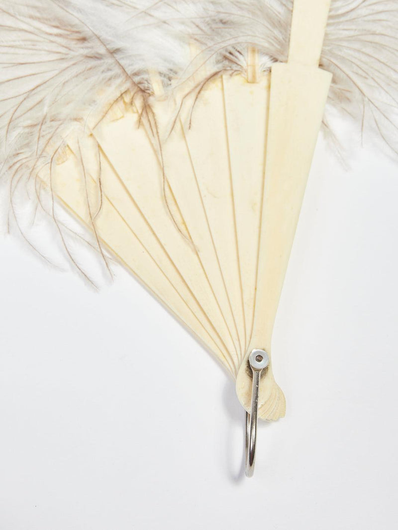 1920s original ostrich feather fan W2203301  Vintage 