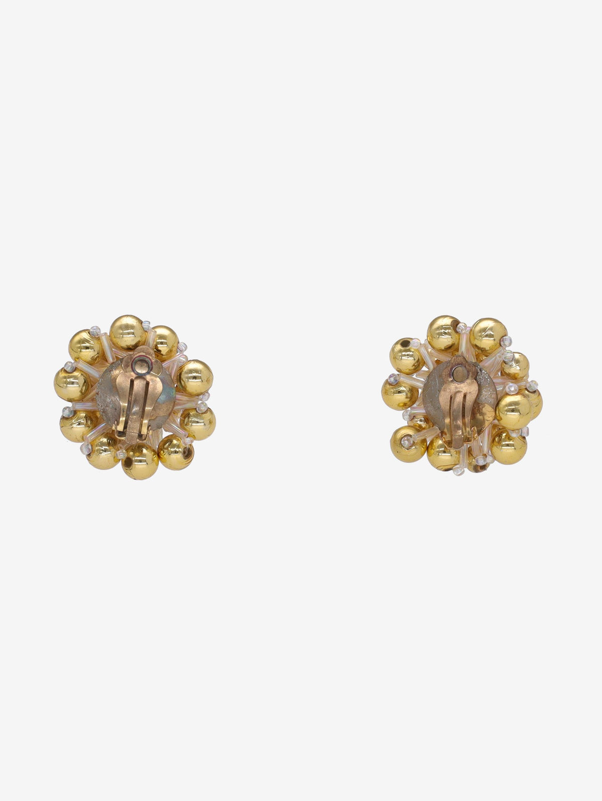 Vintage Gold Beaded Earrings