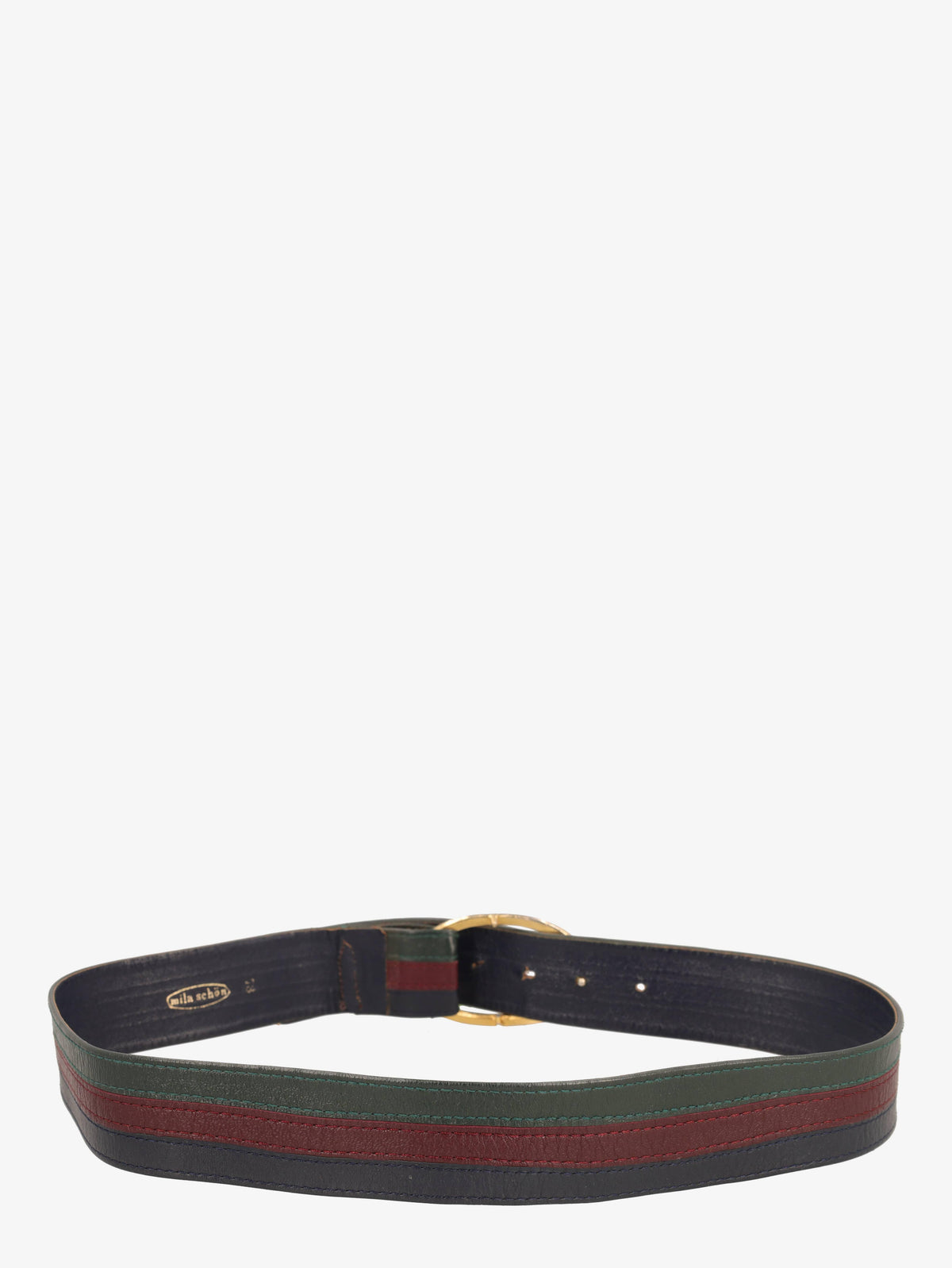 Mila Schön Tricolor Leather Belt