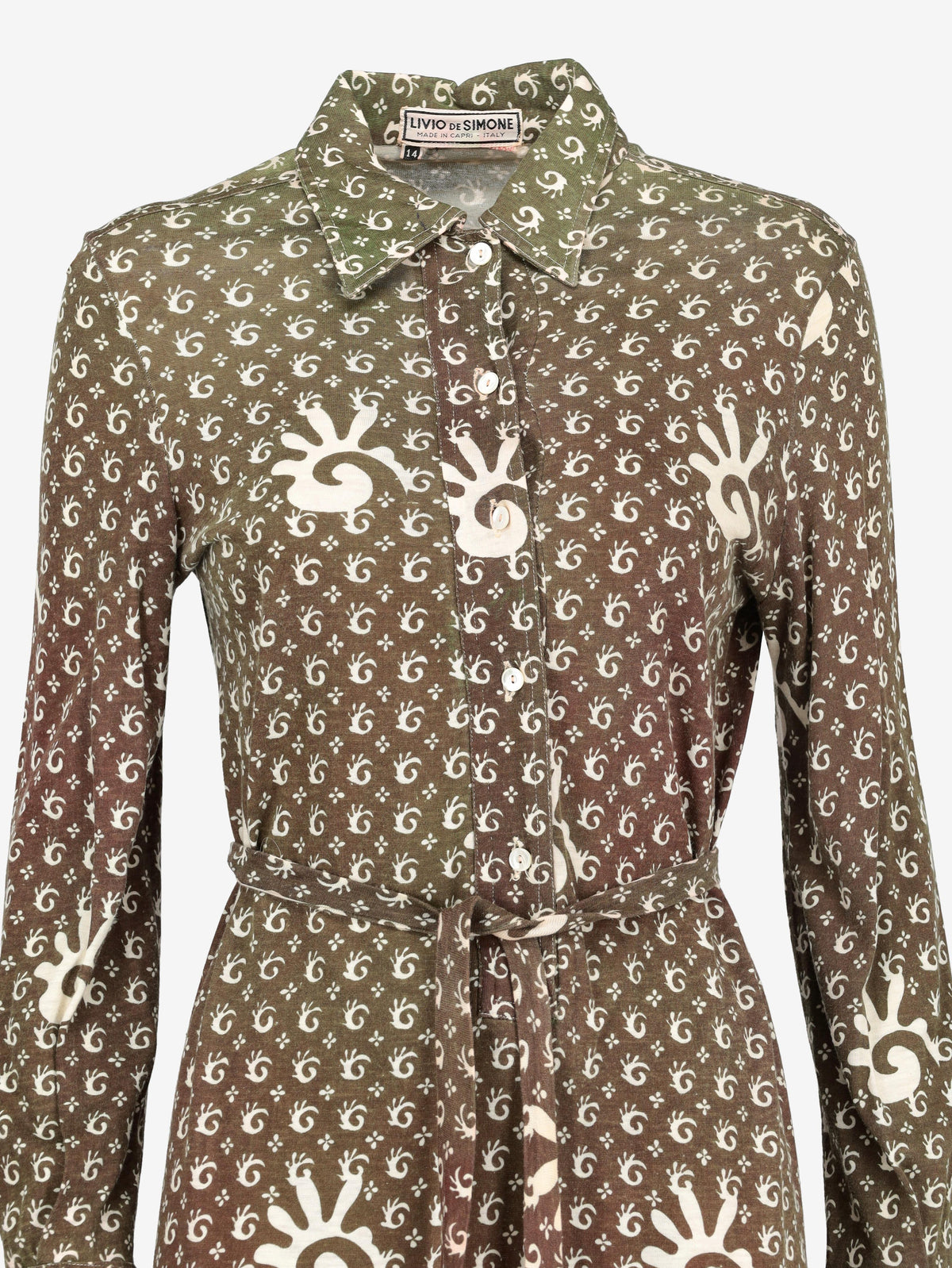 Livio De Simone - Made in Capri, Italy 1970s Dress Z101456  De Simone 