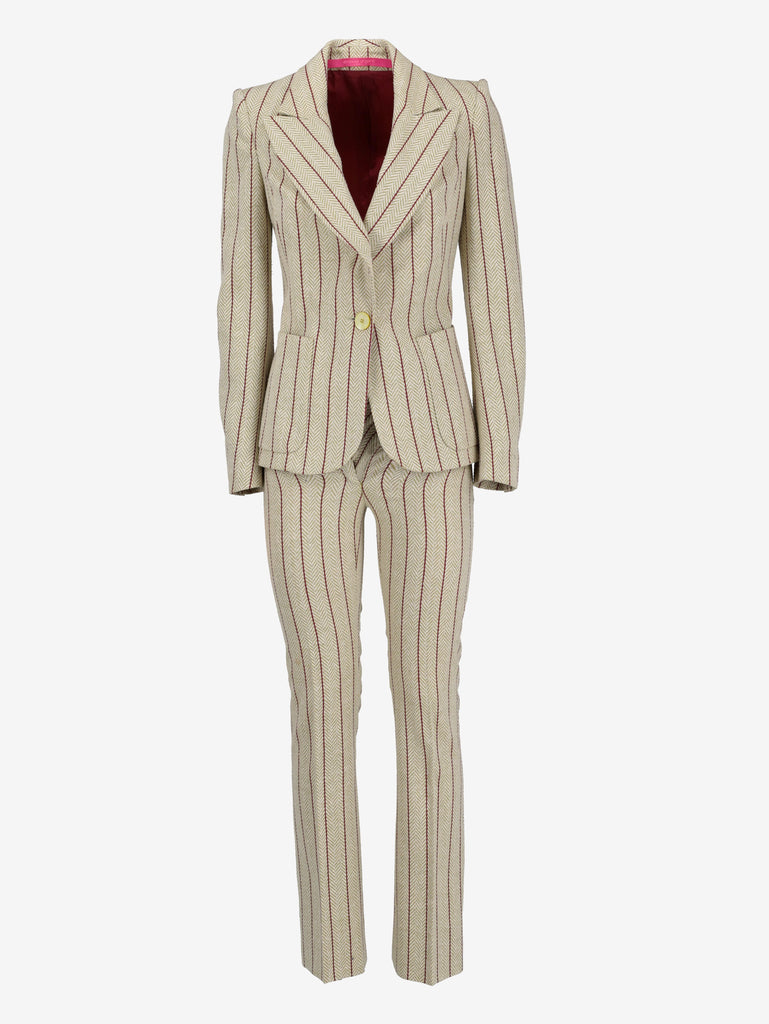 Emanuel Ungaro Striped Suit with Jacket and Trousers W7426.25  Ungaro 