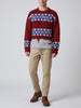 Dsquared2 Layered Knit Sweater with Snowflake Motif CVM26.23.81  Dsquared² 