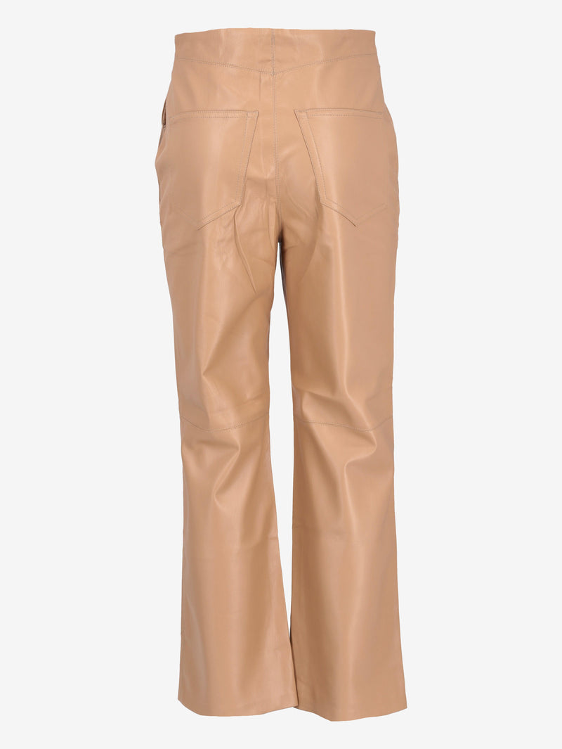 Vintage Faux Leather Straight-Leg Pants W7426.57  Nanushka 
