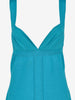 Gianni Versace Teal Blue Sleeveless Mini Dress CVB23.44.14  Gianni Versace 