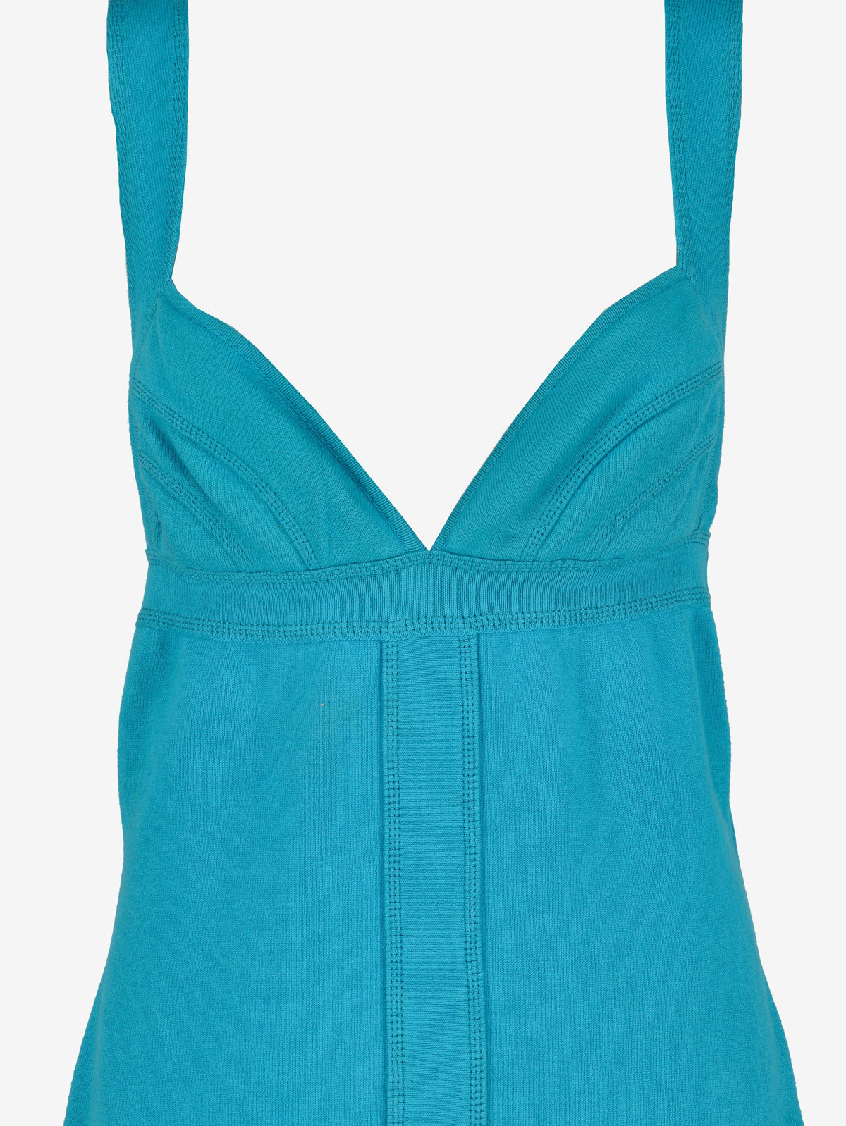 Gianni Versace Teal Blue Sleeveless Mini Dress CVB23.44.14  Gianni Versace 