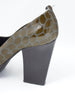 2010 Jil Sander pumps with green crocodile print W2203142  Jil Sander 