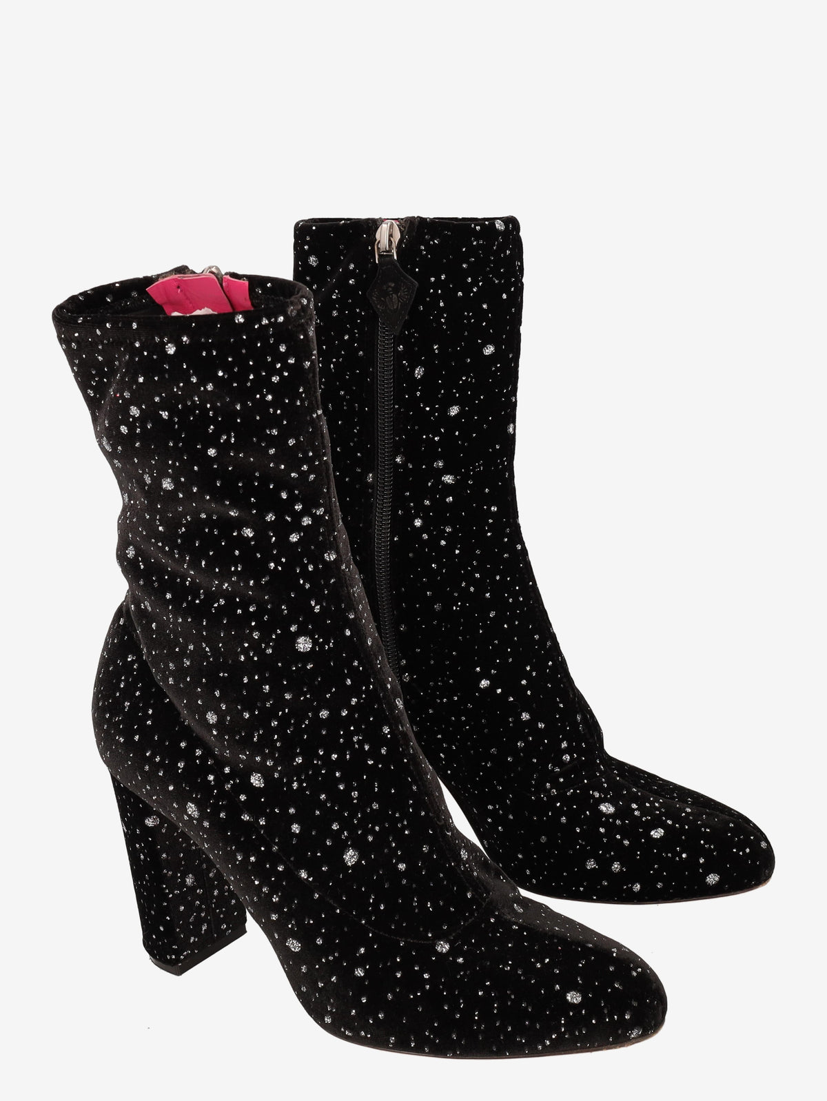 Oscar Tiye Black Lurex Ankle Boot WCV161224_28  Oscar tiye 