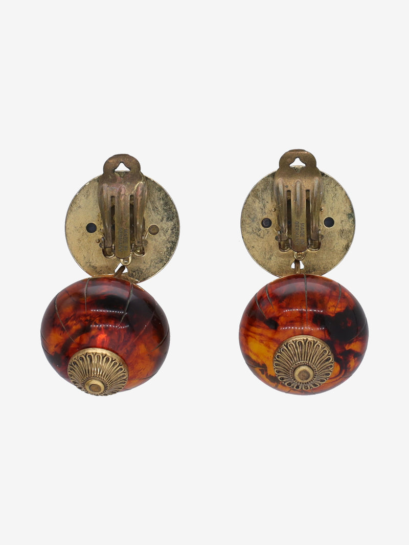 Vintage Pendant Clip-on Earrings WCV041224.146  Vintage 