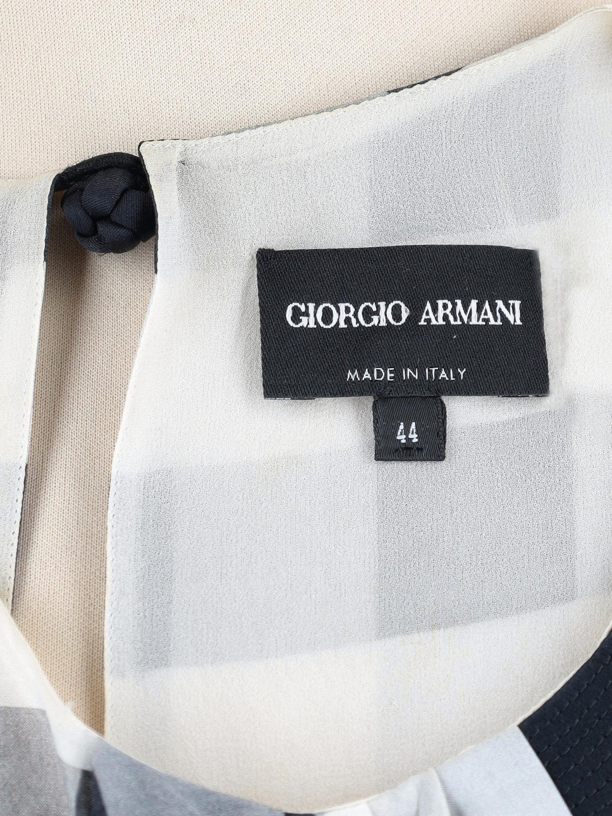 Giorgio Armani Sleeveless Checkered Blouse W27526.31  Giorgio Armani 