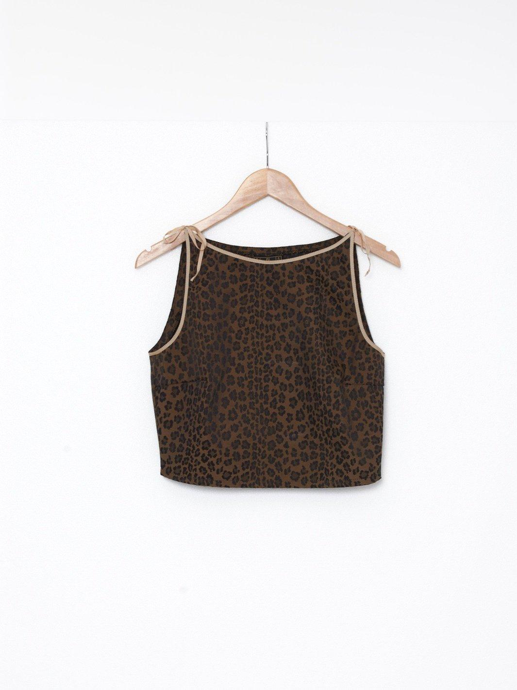Y2K Fendi 豹纹上衣