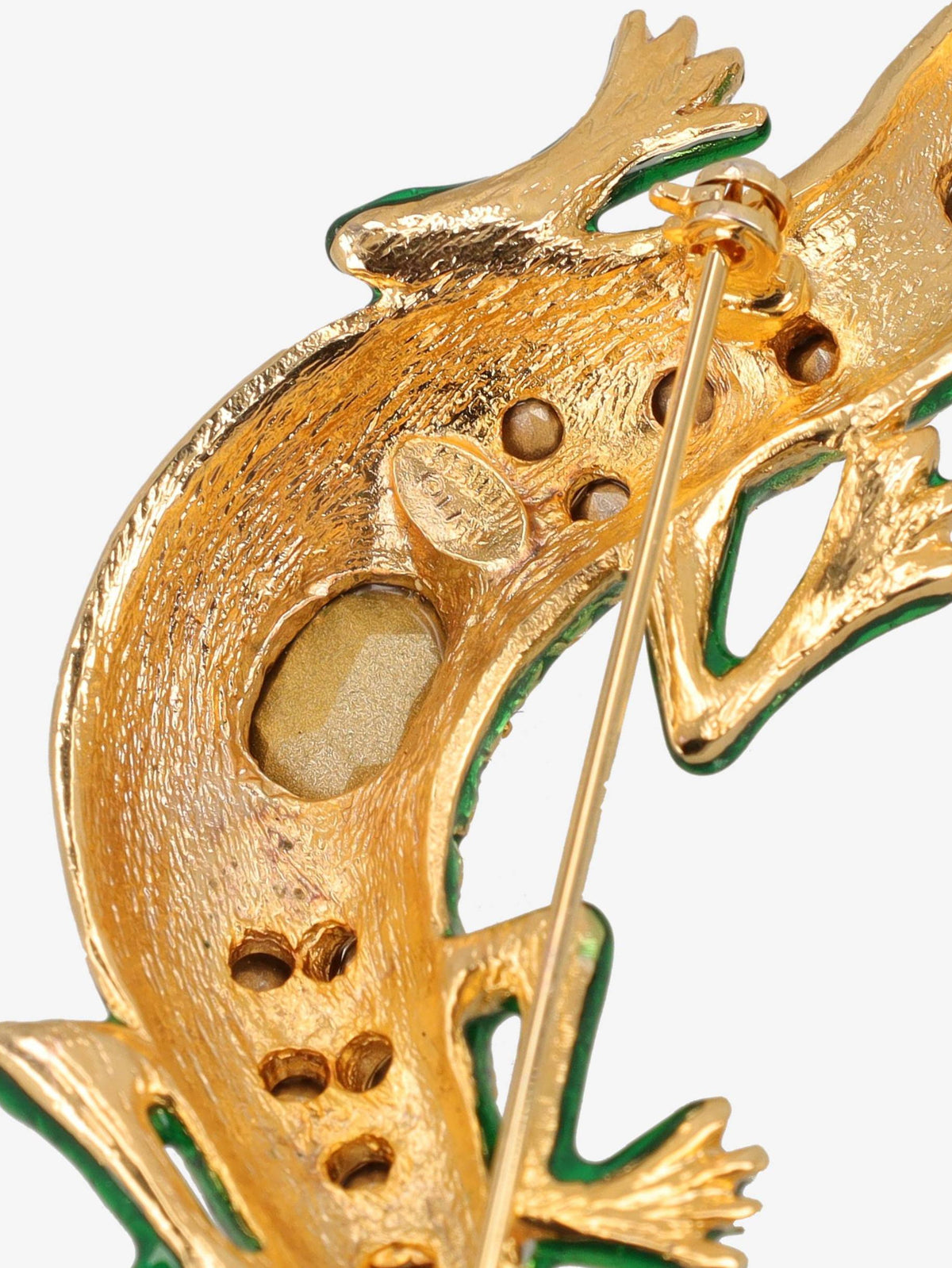 Kenneth Jay Lane Gecko Brooch CVR24.1.168  Kenneth Jay Lane 