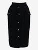 Valentino Boutique Long Velvet Skirt with Jewel Buttons MR260725.157  Valentino 