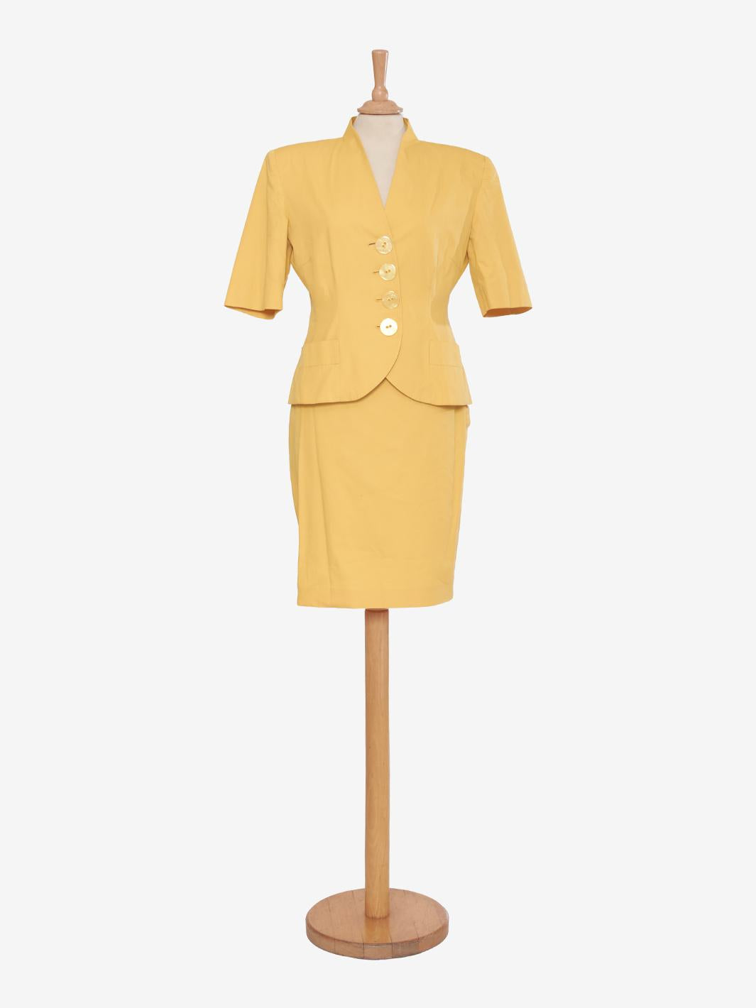 Yellow cotton suit