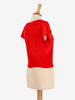 Genny Red Silk Top WCV24AP1  Genny 
