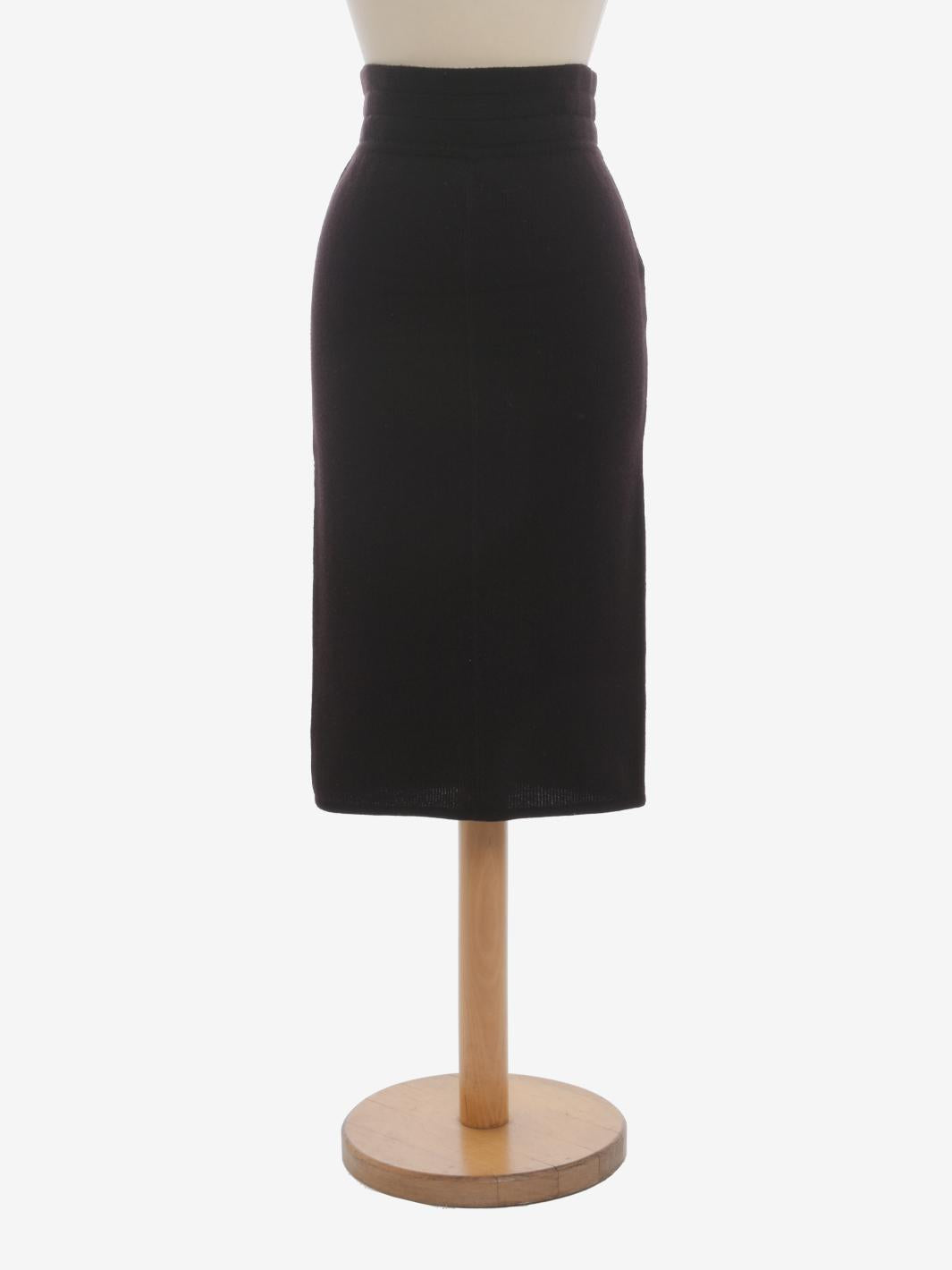 Gonna a tubino in lana Alaïa - anni '80