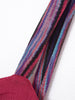 1990s long fuchsia jersey dress with striped pattern W22052003  Vintage 