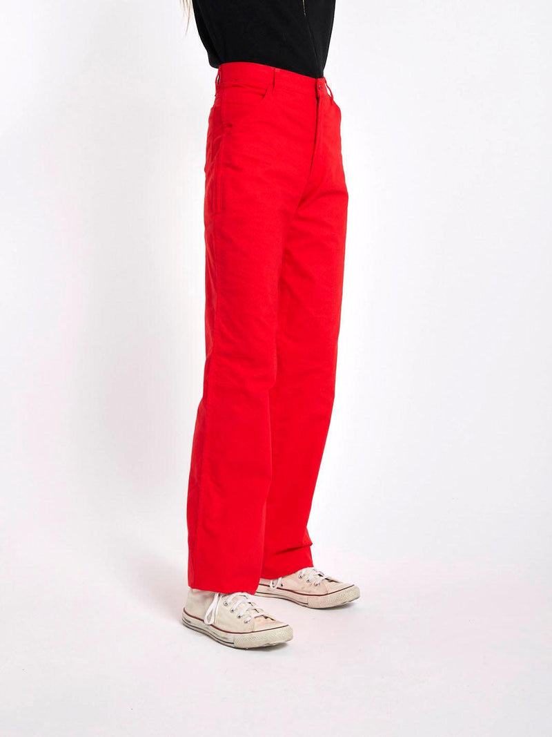 1980s Wrangler slim cut trouser in bright red W22031724  Wrangler 