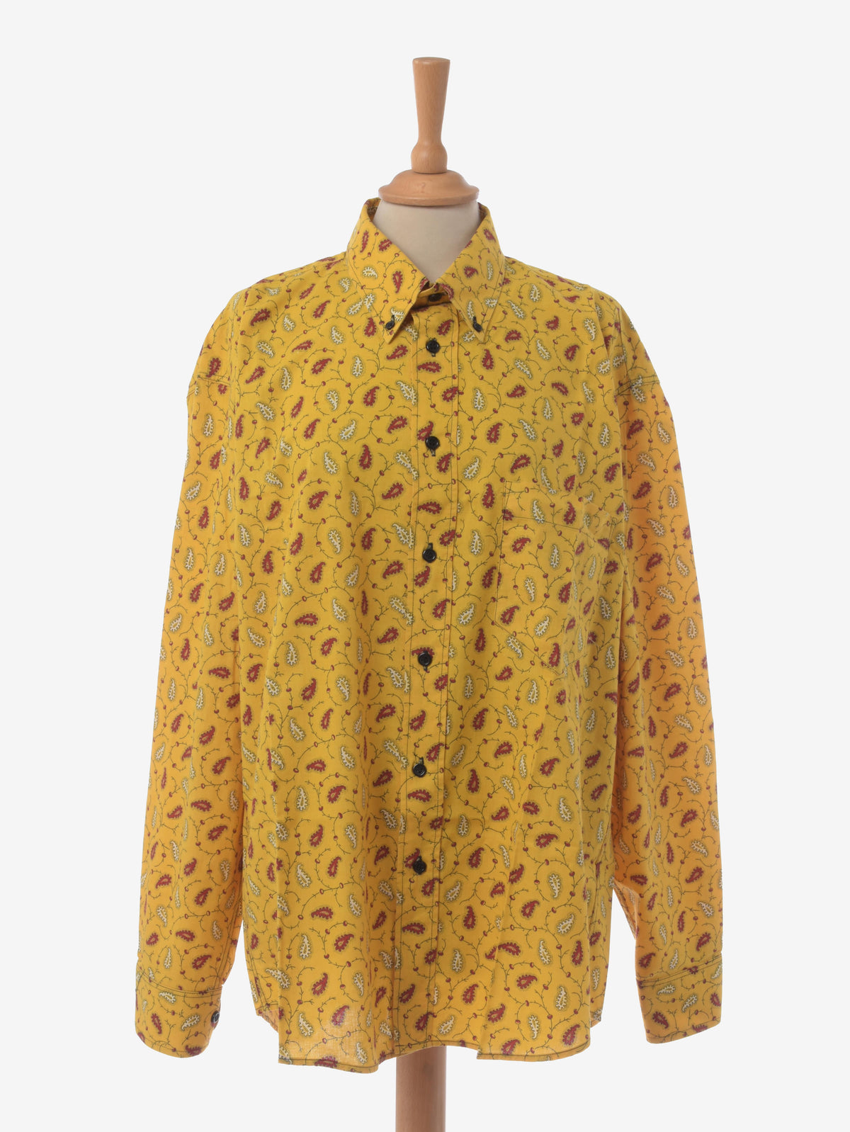 Souleiado Vintage Yellow Paisley Shirt WCV241010283  Souleiado 