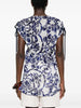 Gucci Floral-Print Semi-Sheer Cotton Mini Dress WCV241025  Gucci 