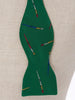 Silk bow tie with brush print, 1980 U99-41/14  Vintage 