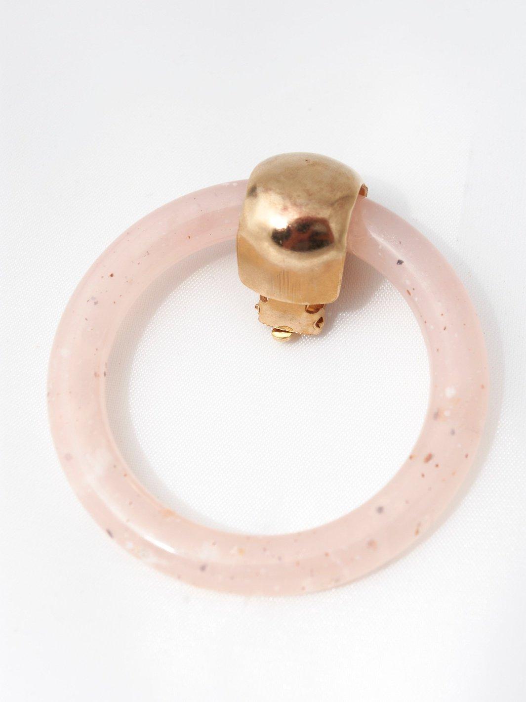 1980s Enrico Coveri clip earrings with pink hoops W22062132  Enrico Coveri 