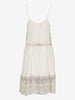 Vintage Lace-Trim Slip Mini Dress with Jewel Buttons W27526.40  Vintage 