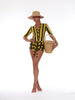 1970s Livio de Simone black and yellow onesie W22070404  Livio De Simone 