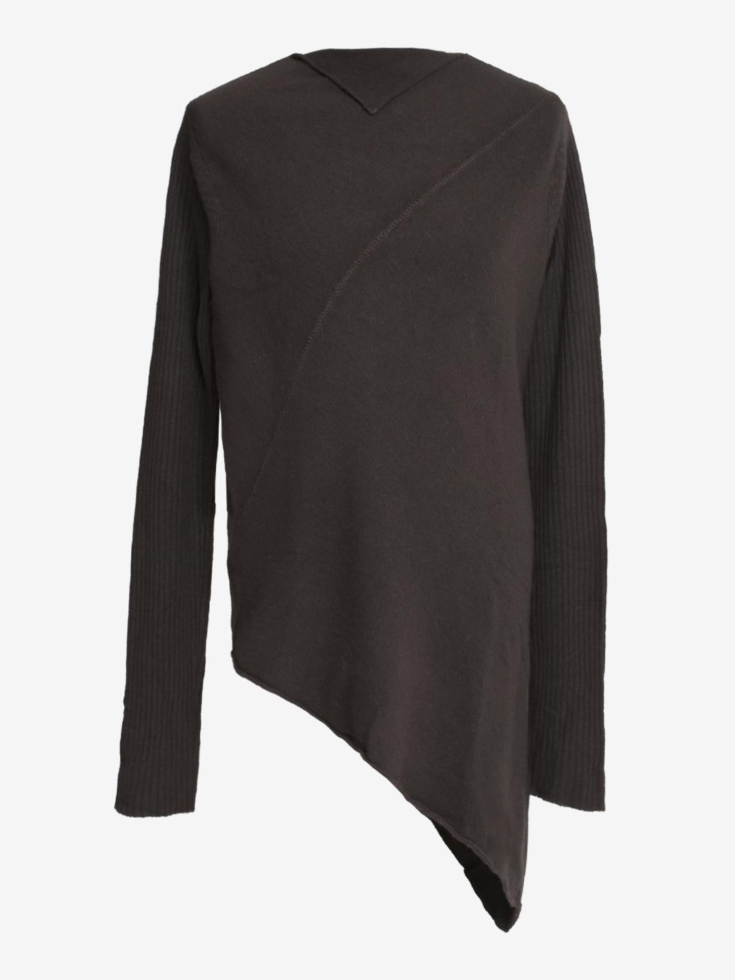 Rick Owens 不对称克什米尔毛衣