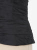 Vintage black silk satin top