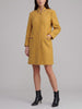 Vintage Yellow Tartan Long Coat MR22526.46  Caractēre 