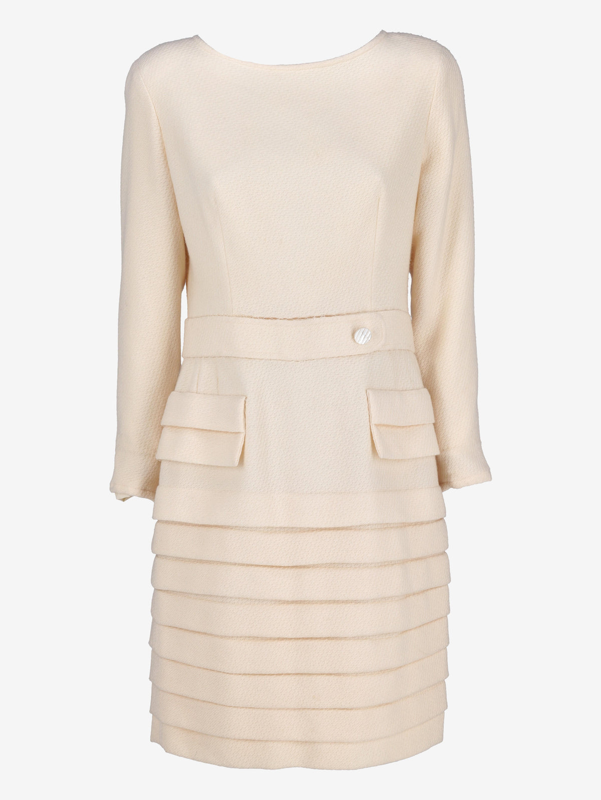 Valentino White Wool Midi Dress MR260725.36  Valentino Boutique 