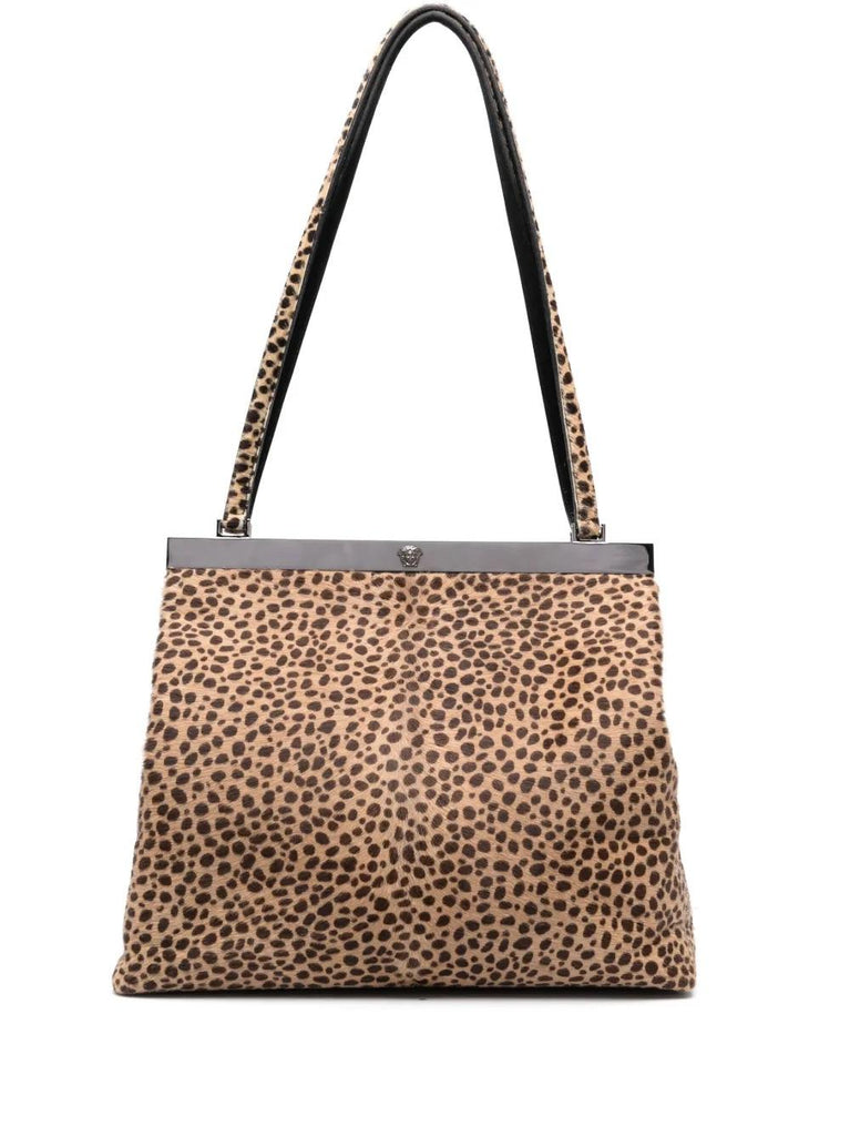 Medusa leopard-print shoulder bag WCV221104170  Gianni Versace 