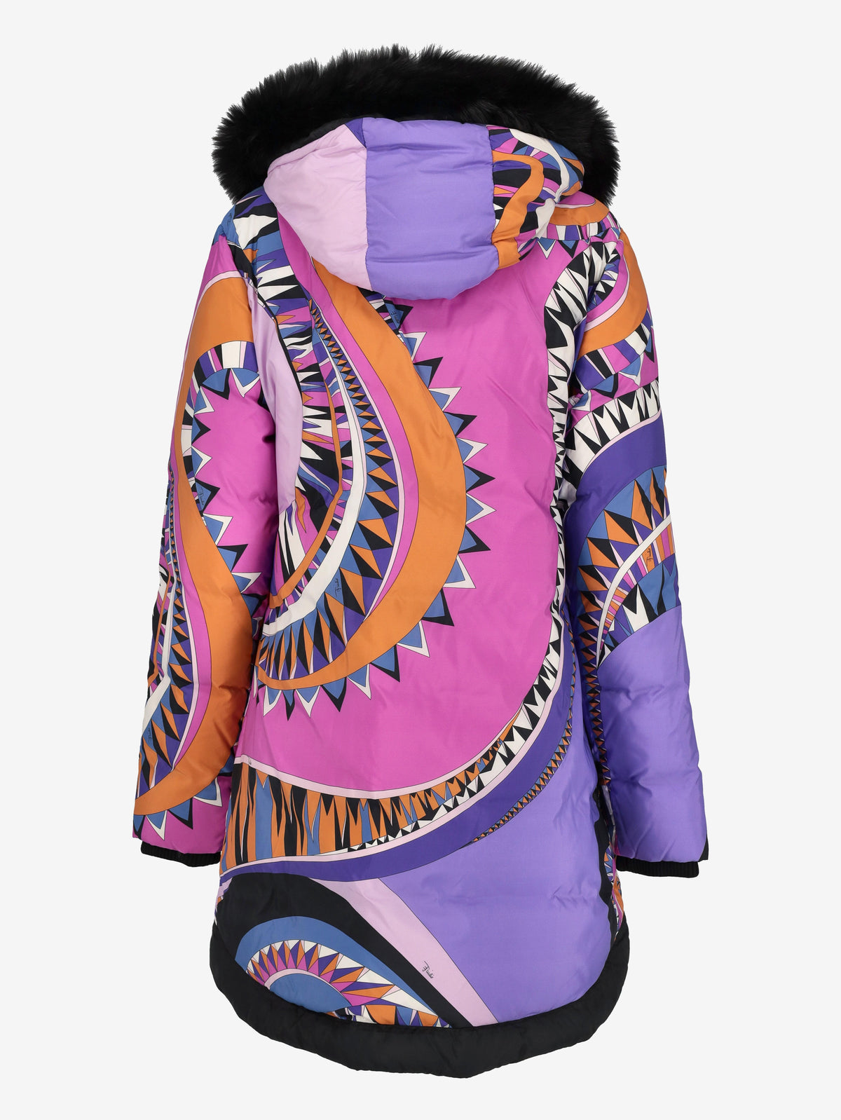 Emilio Pucci Multicolored Printed Puffer Coat CVM26.6.117  Emilio Pucci 
