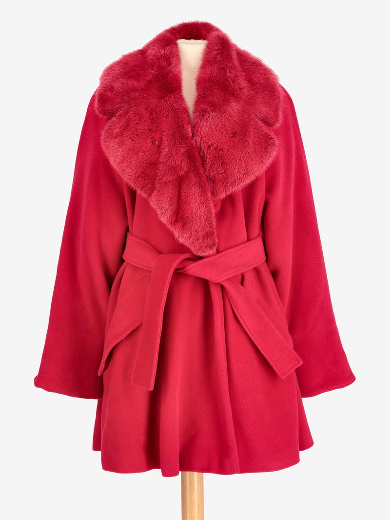 Mondrian Fucsia Fur Coat W2511.115.14  Mondrian 