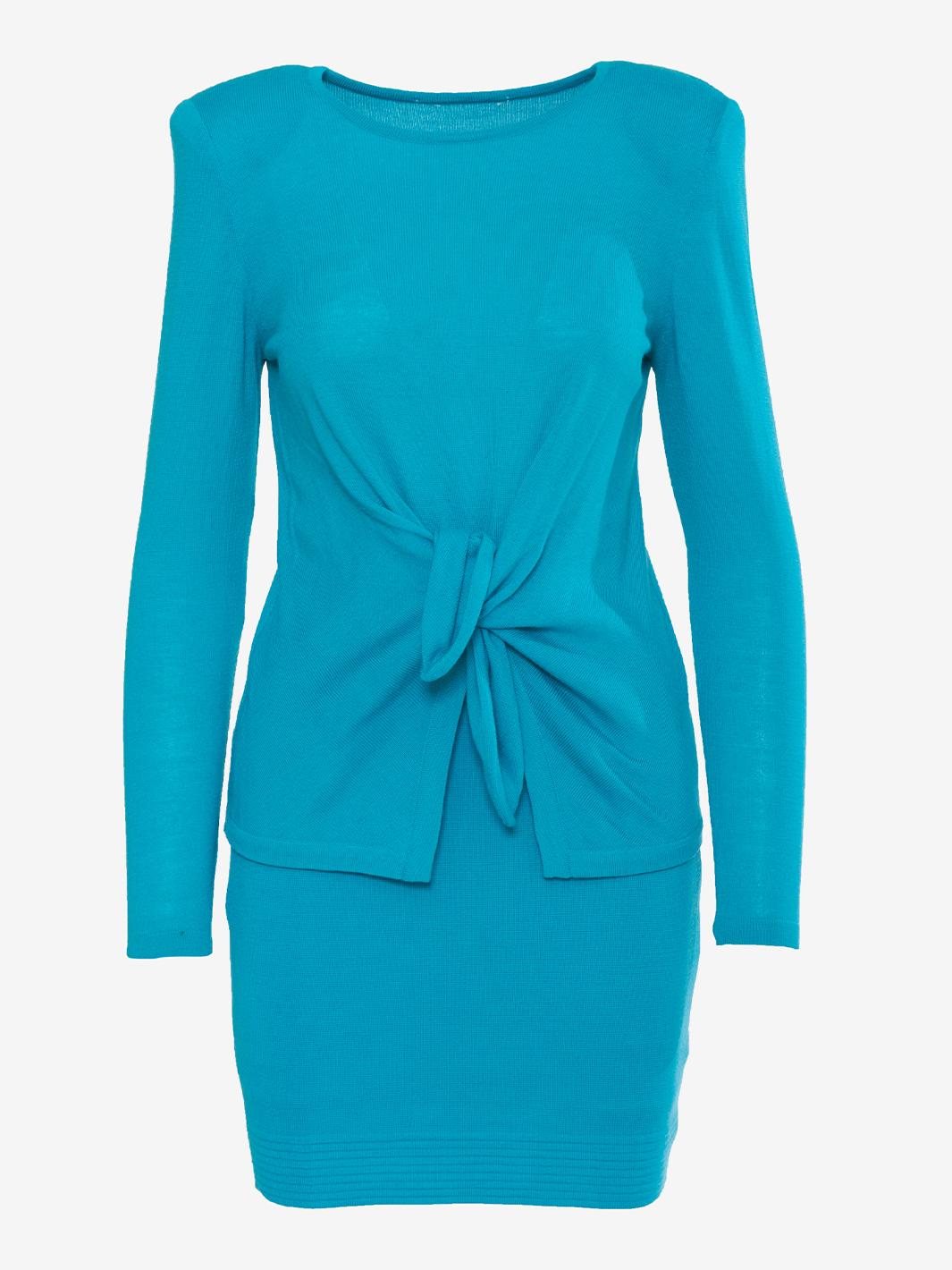 Light blue vintage wool suit