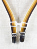 1970s striped thin suspenders in shades of brown W22030635  Vintage 