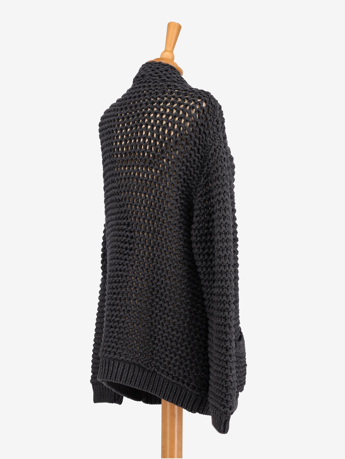 Brunello Cucinelli Knitted Charcoal Cardigan