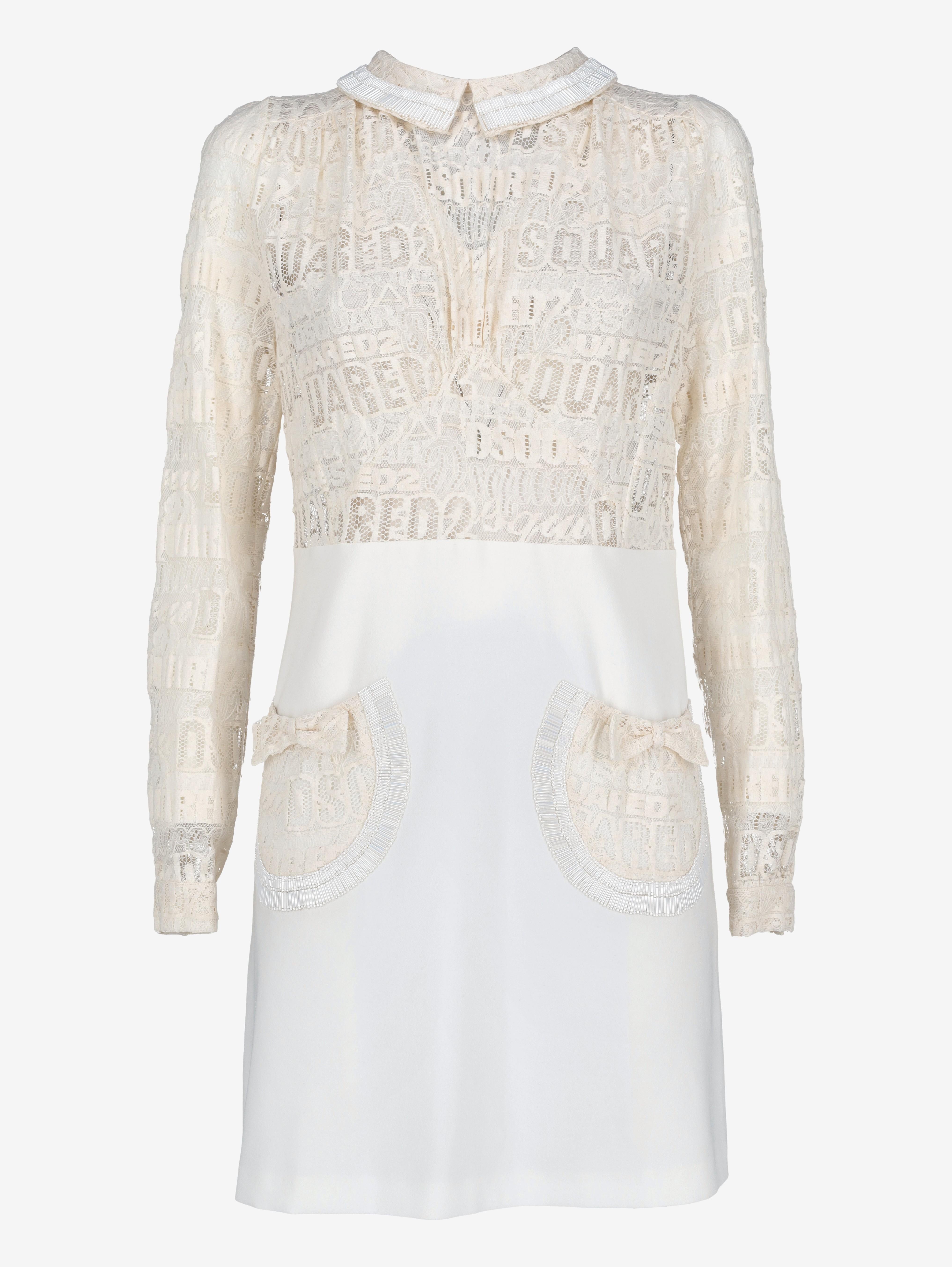 dsquared2 mini dress DSQUARED2 RUNWAY Rainbow Sequin Embroidery Mini Dress Black IT 40 US 4 S 12294