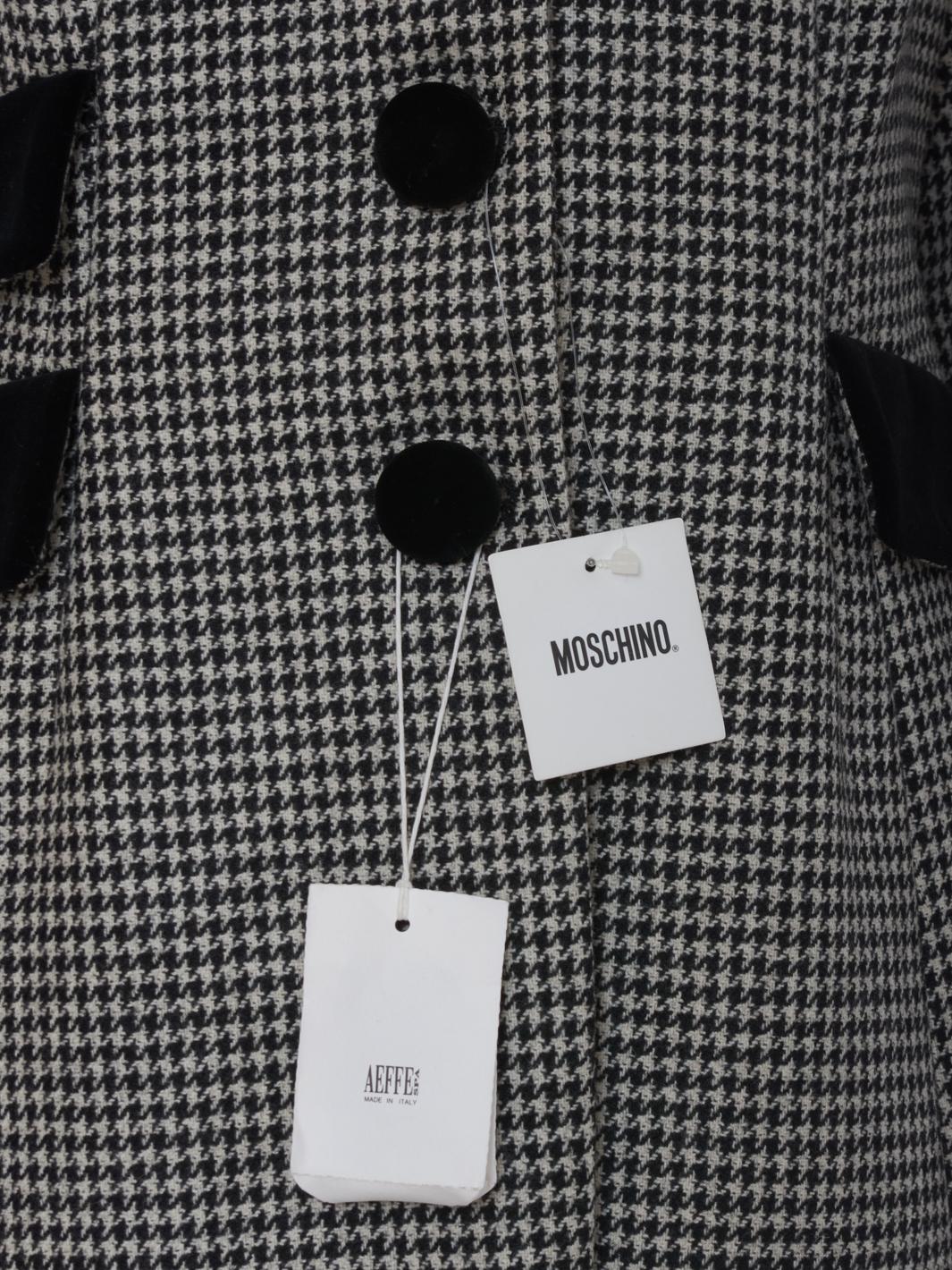 Moschino Houndstooth print jacket in wool