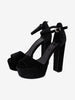 Vintage Black Velvet Platform Sandals WCV22072102  Vintage 