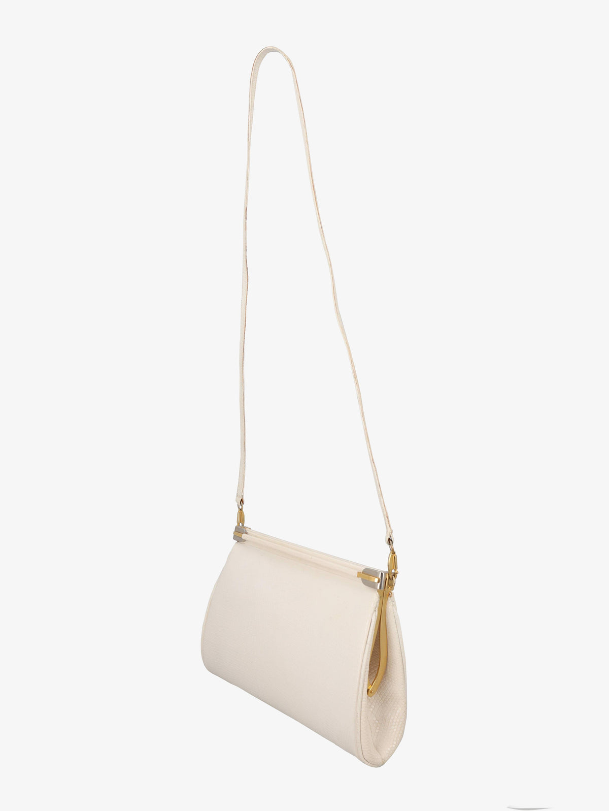 Vintage White Leather Shoulder Bag WCV300625.46  Vintage 