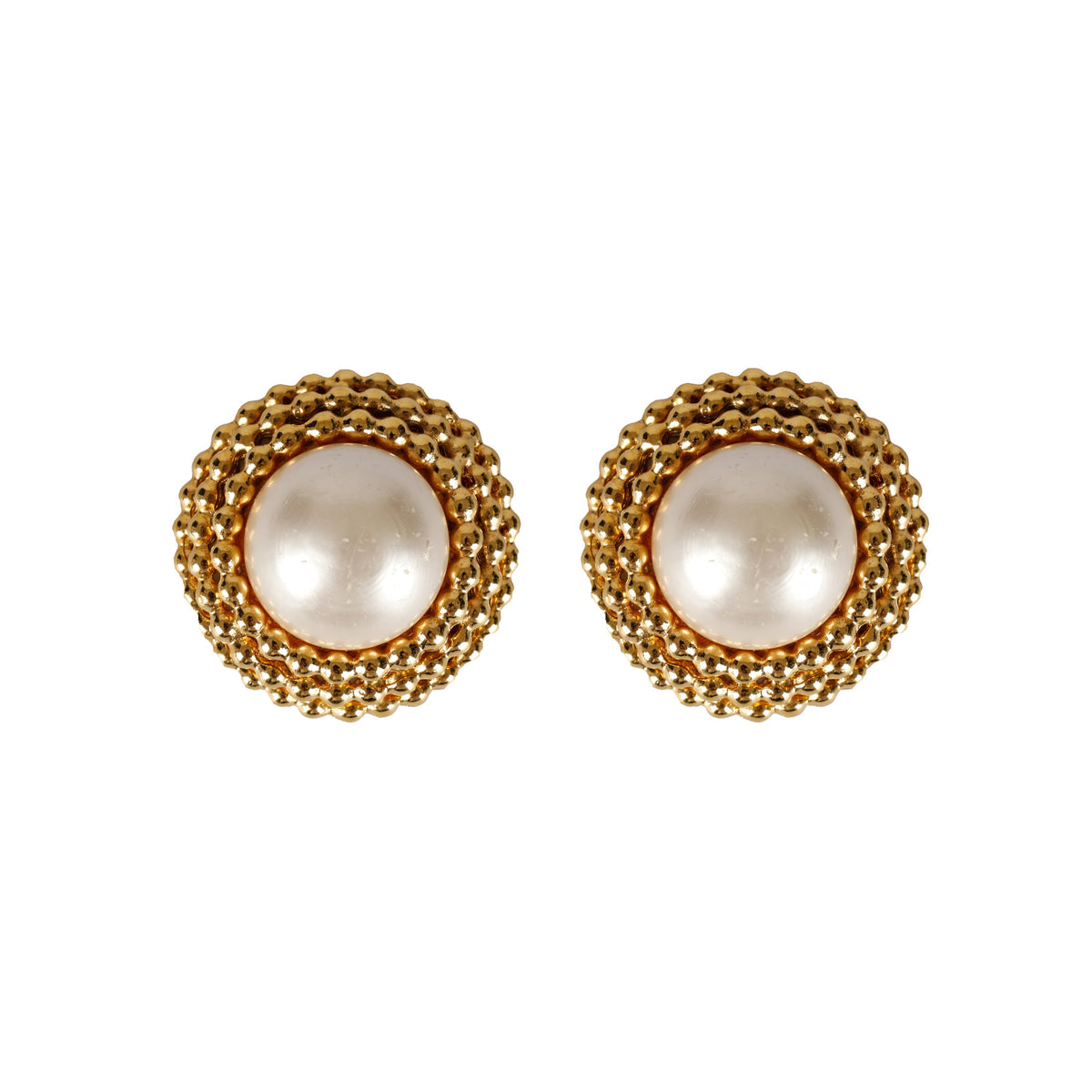 Secondhand Chanel Vintage Faux Pearl Earrings