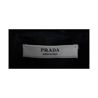 Secondhand Prada Appliqué Embroidered Wool Coat