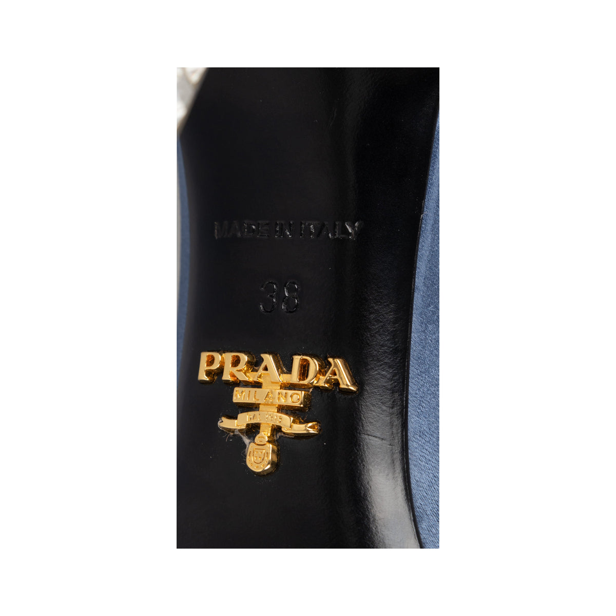 Secondhand Prada Crystal-Embellished Satin Sandals 