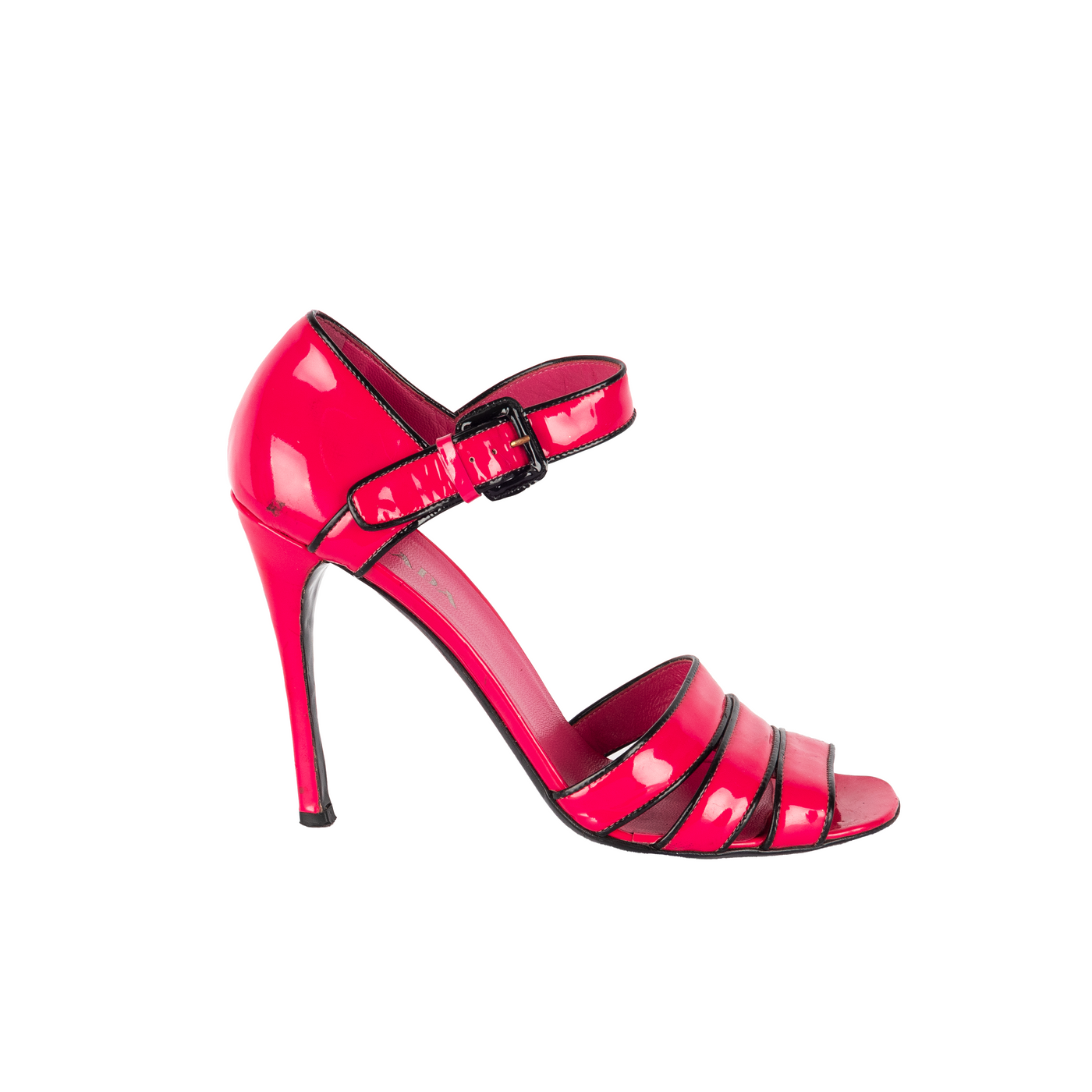 Secondhand Prada Hot Pink Heel Sandals 