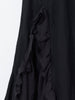 1990s Genny evening dress in black ramie